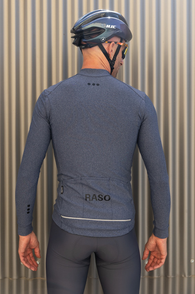 Melange Long Sleeve Jersey (navy)
