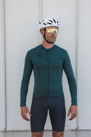 Merino Long Sleeve Jersey (dark green)