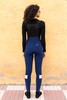 Women's PREMIUM Navy-Blue Tights