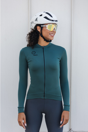 Merino Long Sleeve Jersey (dark green)