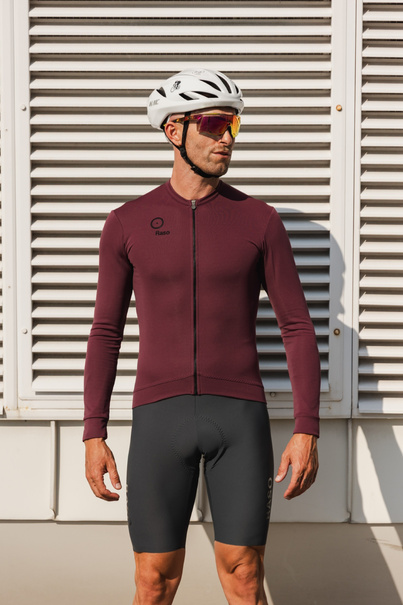 Merino Long Sleeve Jersey (ruby)