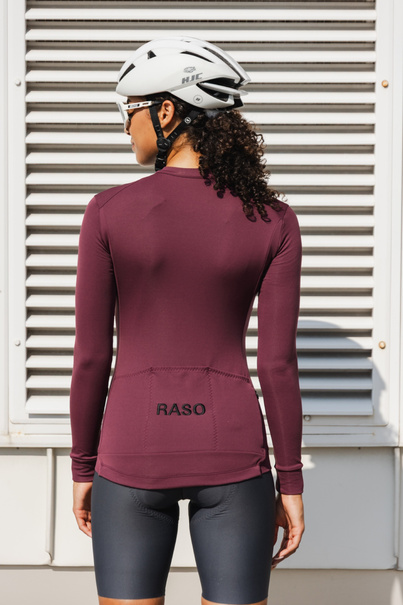 Merino Long Sleeve Jersey (ruby)