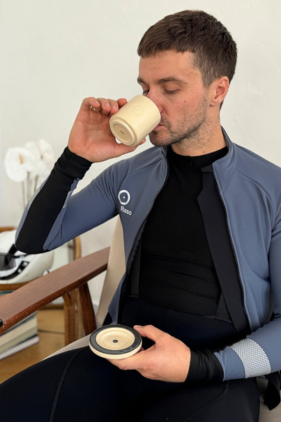 Ceramic Raso Cup (180 ml) + Ceramic Saucer