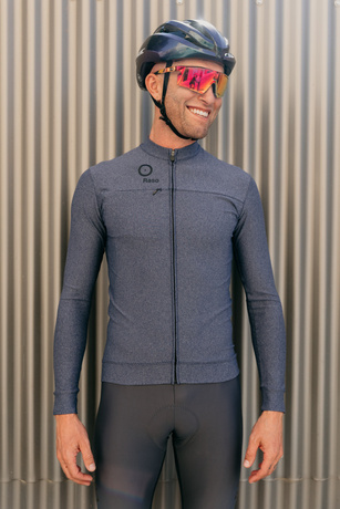 Melange Long Sleeve Jersey (navy)