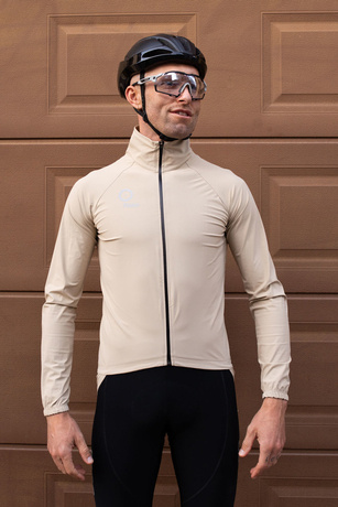 Waterproof Cycling Jacket (biscuit)