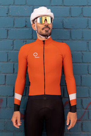 Men's Colorful Long Sleeve (vibrant orange)