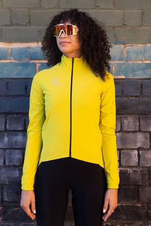 Women's Cycling Waterproof Jacket (lemon)